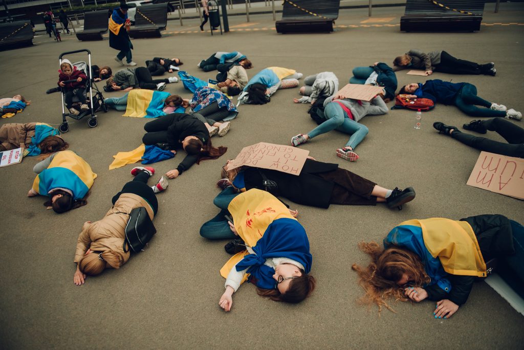 April 29 – Protesters Lie in Front of Council of the European Union