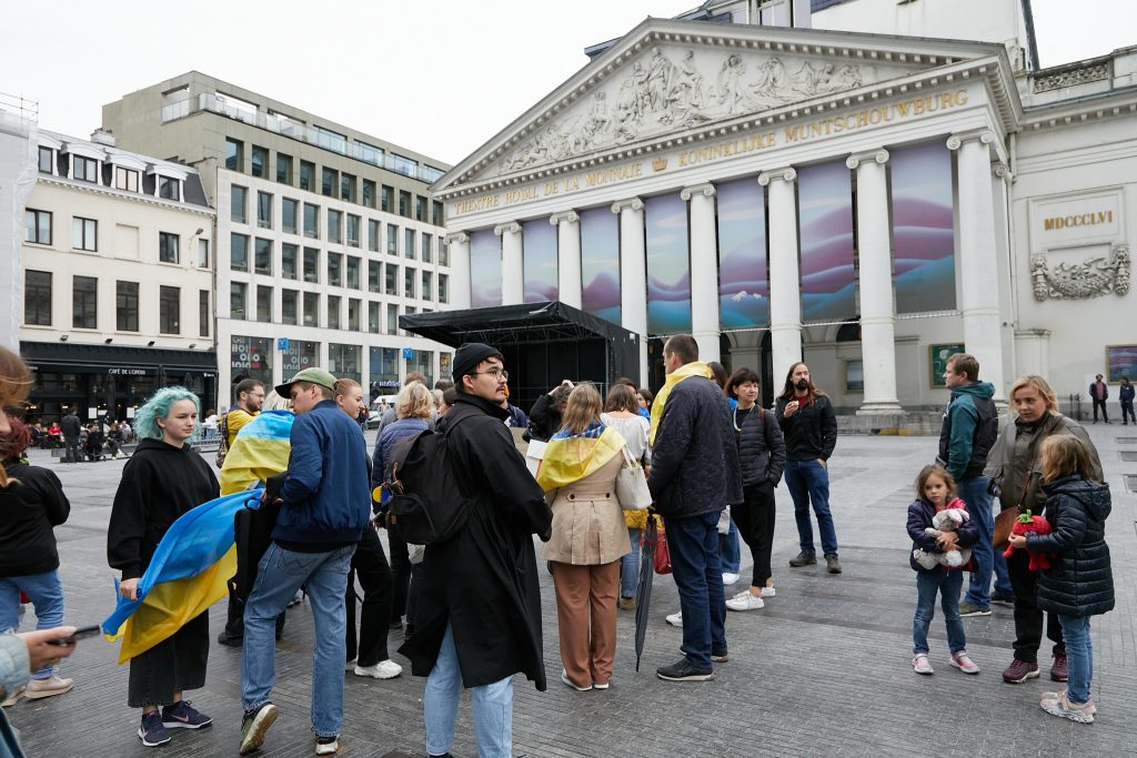 В Брюсселі відбулась акція протесту перед театром  “La Monnaie”, організованою громадською організацією  Promote Ukraine