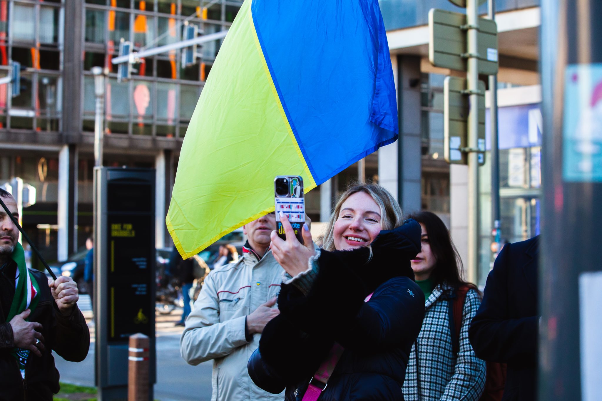 Weekly Ukrainian Flag Raising by the Russian Mission to the EU ...