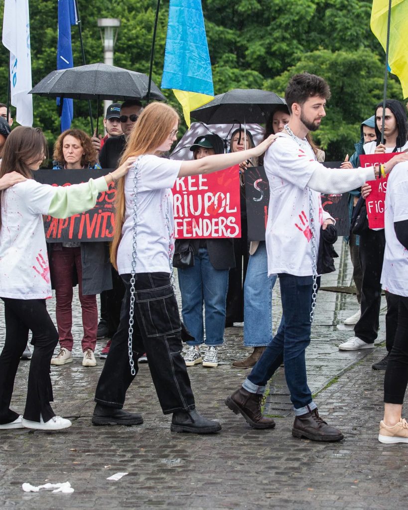 The demonstration took place in Brussels, on May 21
