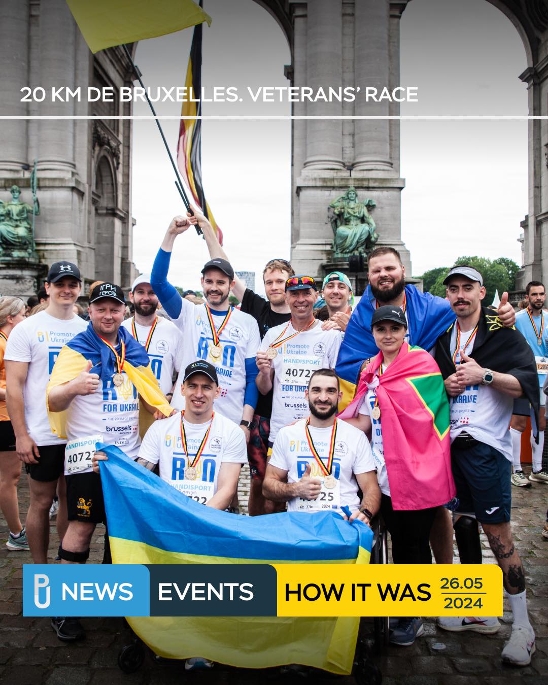 Yesterday our veterans completed a #20kmdebruxelles