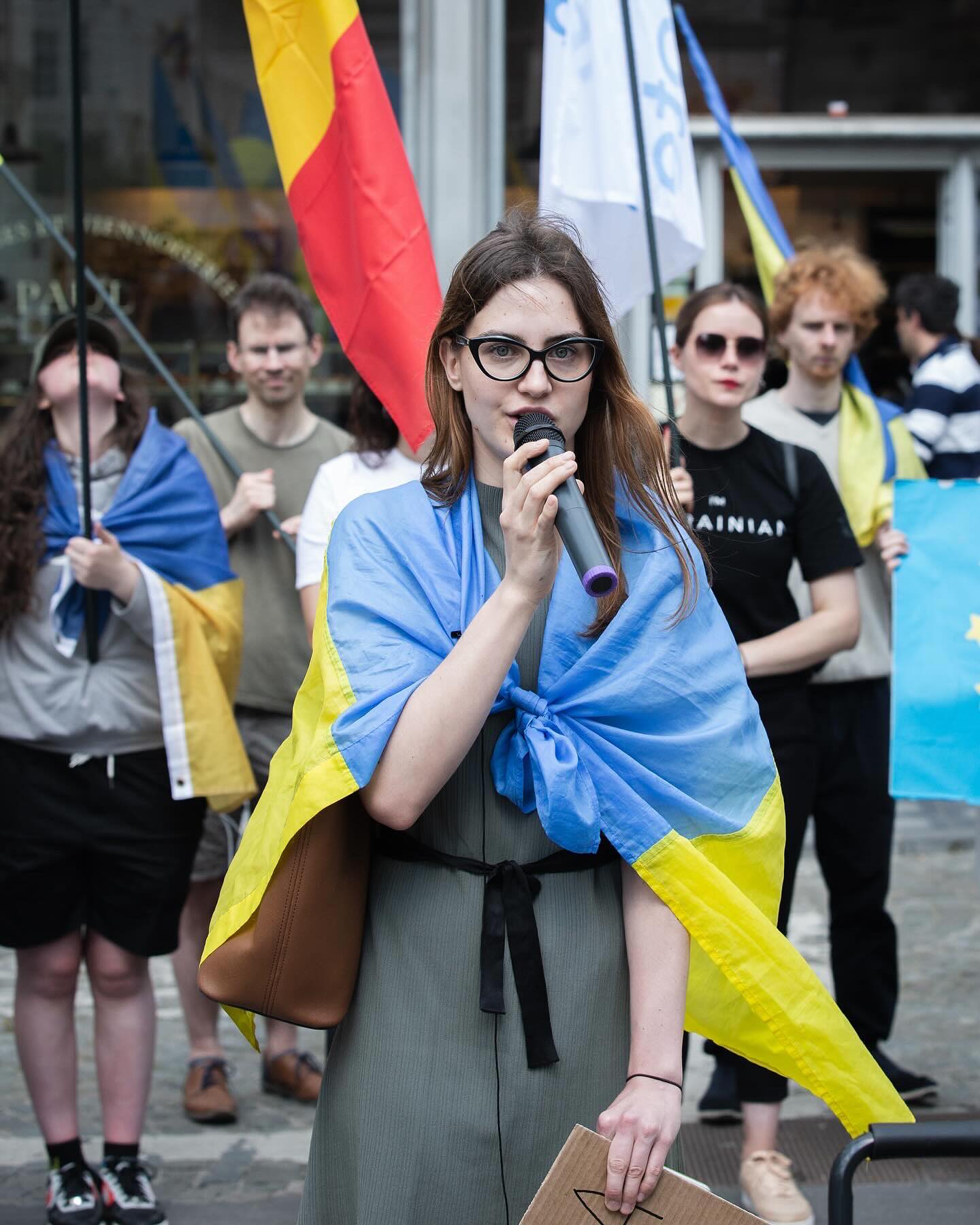 demonstration organized by Promote Ukraine and ICUV - International Centre for Ukrainian Victory took place near the Belgian Federal Parliament